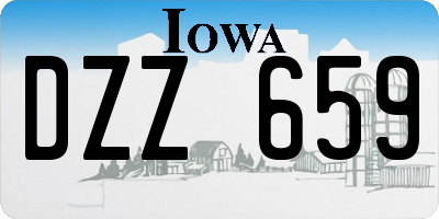 IA license plate DZZ659