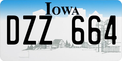 IA license plate DZZ664