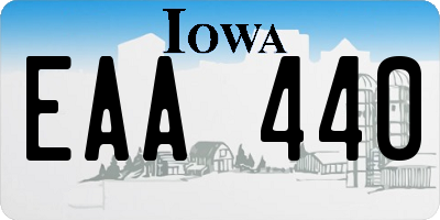 IA license plate EAA440