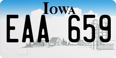 IA license plate EAA659