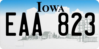 IA license plate EAA823