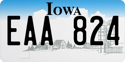 IA license plate EAA824