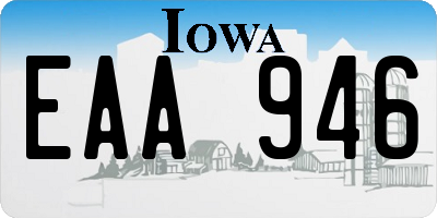 IA license plate EAA946