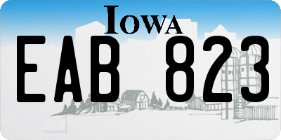 IA license plate EAB823