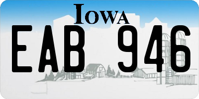 IA license plate EAB946