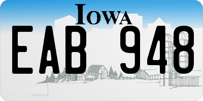 IA license plate EAB948