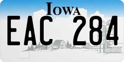 IA license plate EAC284