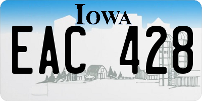 IA license plate EAC428