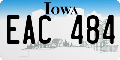 IA license plate EAC484