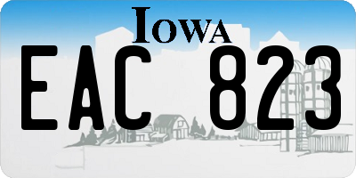 IA license plate EAC823