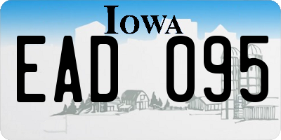 IA license plate EAD095