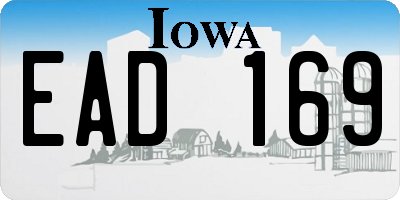 IA license plate EAD169