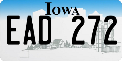 IA license plate EAD272