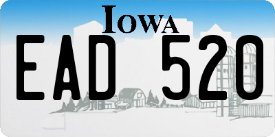 IA license plate EAD520