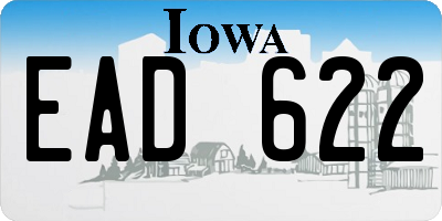 IA license plate EAD622