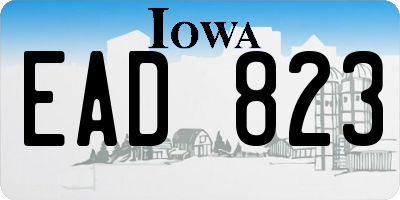 IA license plate EAD823