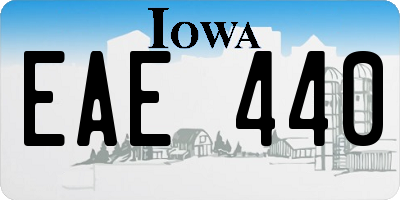 IA license plate EAE440