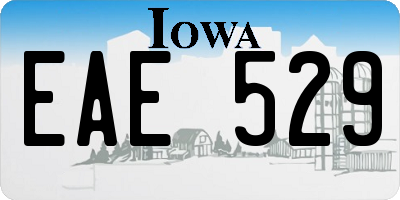 IA license plate EAE529