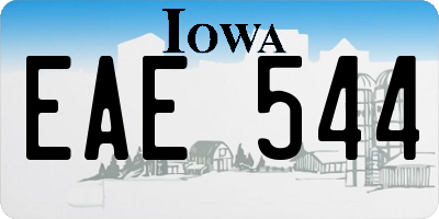 IA license plate EAE544