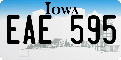 IA license plate EAE595