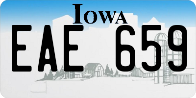 IA license plate EAE659