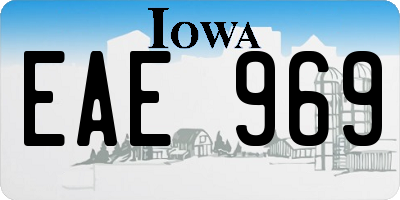 IA license plate EAE969