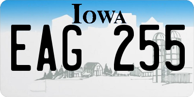 IA license plate EAG255