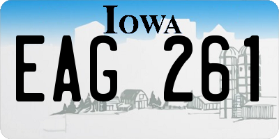 IA license plate EAG261