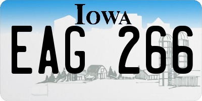 IA license plate EAG266