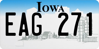 IA license plate EAG271