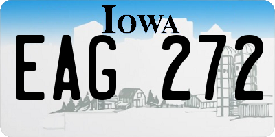 IA license plate EAG272