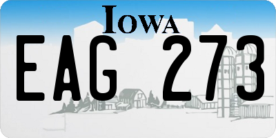 IA license plate EAG273