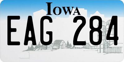 IA license plate EAG284