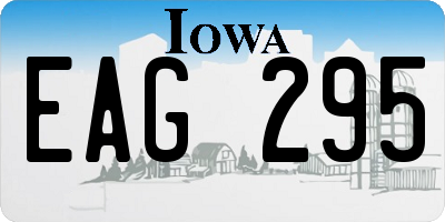 IA license plate EAG295