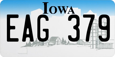 IA license plate EAG379