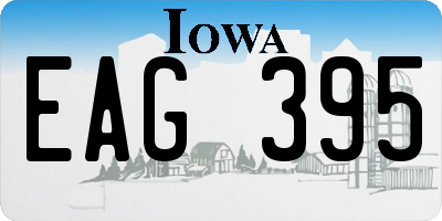 IA license plate EAG395