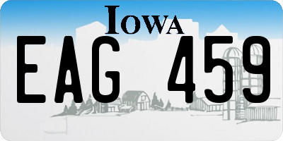 IA license plate EAG459