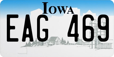 IA license plate EAG469