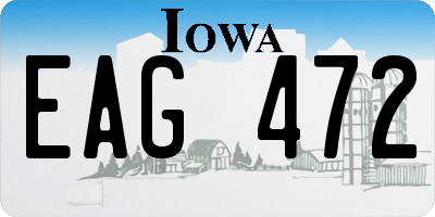 IA license plate EAG472