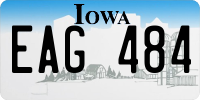 IA license plate EAG484