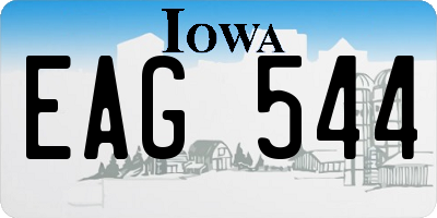 IA license plate EAG544