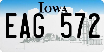 IA license plate EAG572