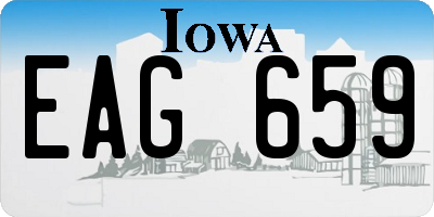 IA license plate EAG659