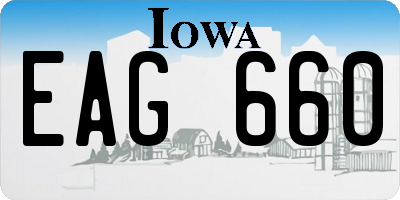 IA license plate EAG660