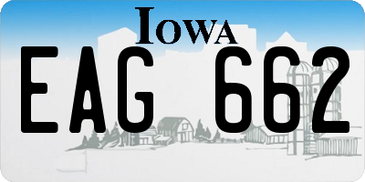 IA license plate EAG662