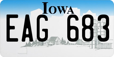 IA license plate EAG683