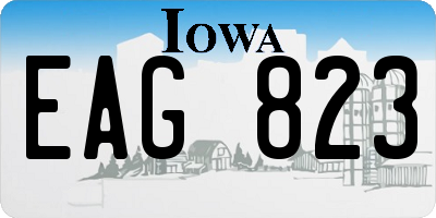 IA license plate EAG823