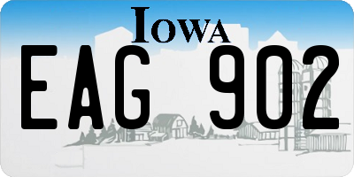 IA license plate EAG902