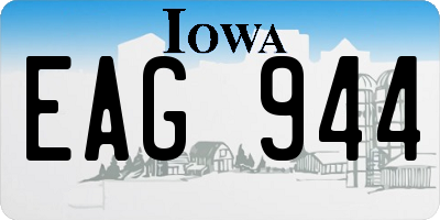 IA license plate EAG944