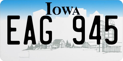 IA license plate EAG945